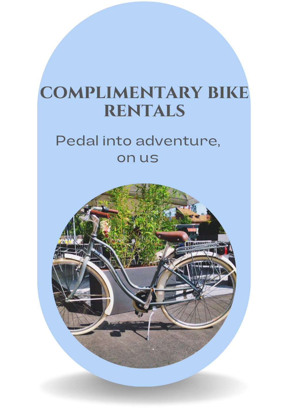 Hotel CUBO complimentary bicycles for hotel guests 