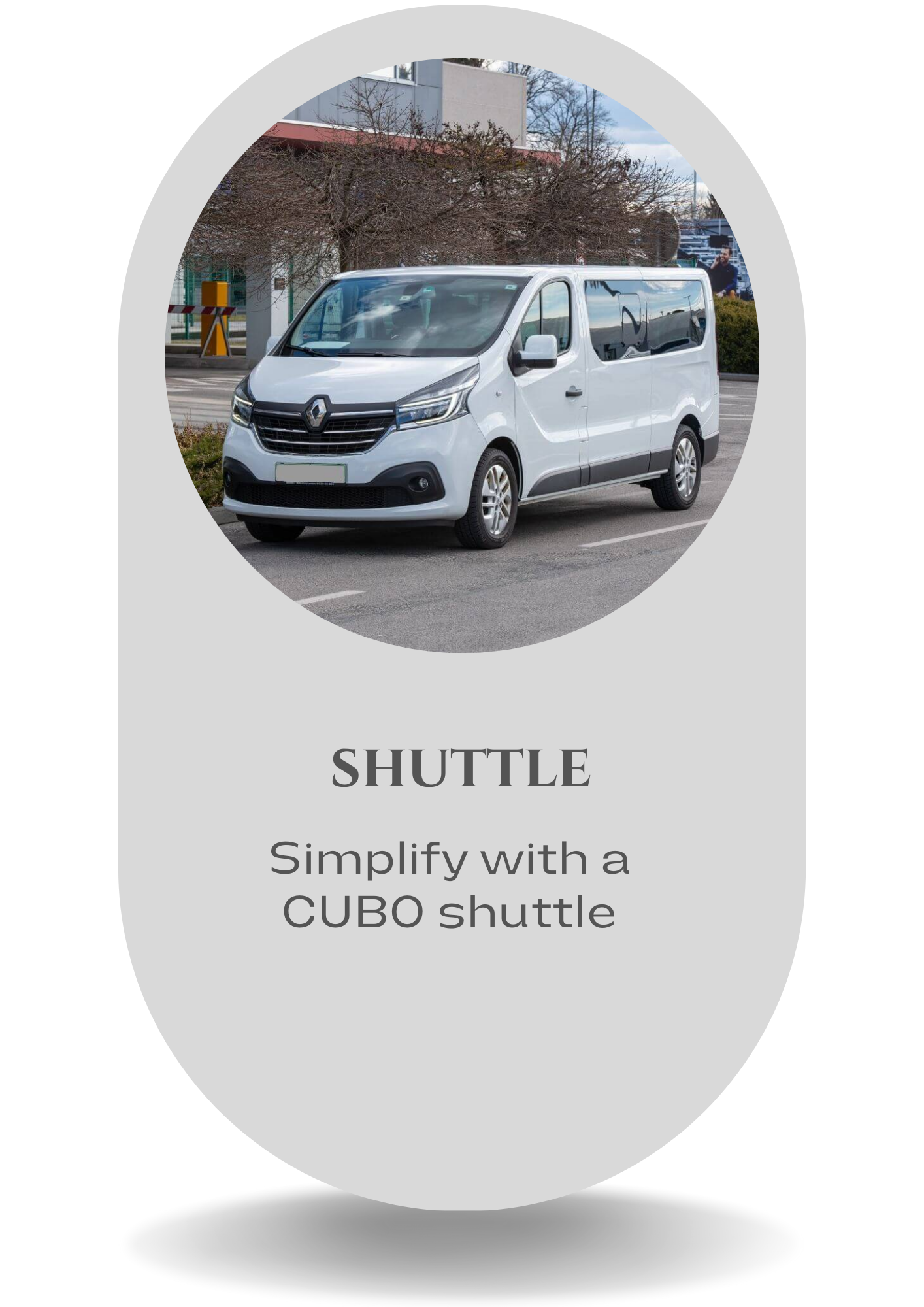 Shuttle service arranged by hotel CUBO
